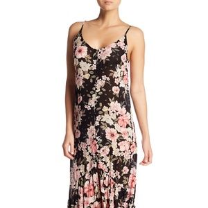 Billabong Dance On Air Maxi Dress in Black Floral